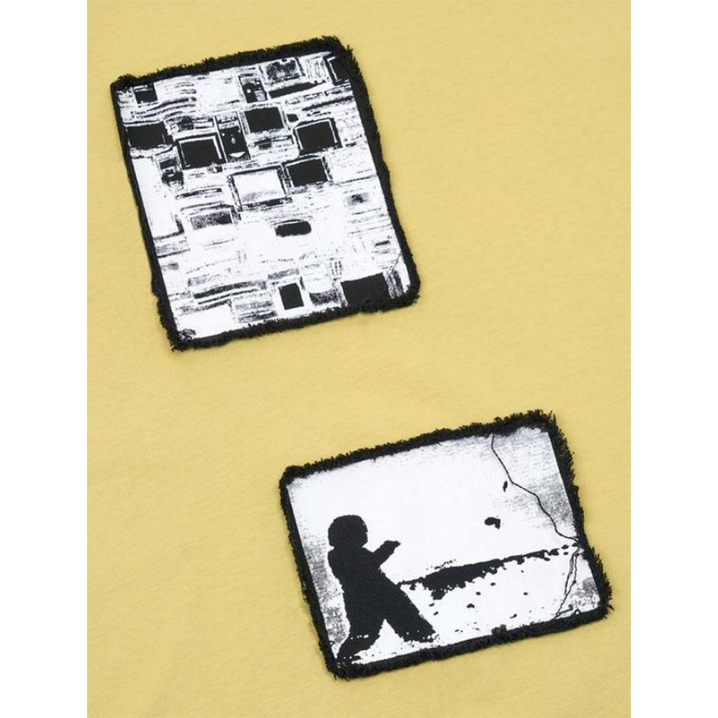 RtA Colin Sage Yellow Digital Patch Oversized Tee