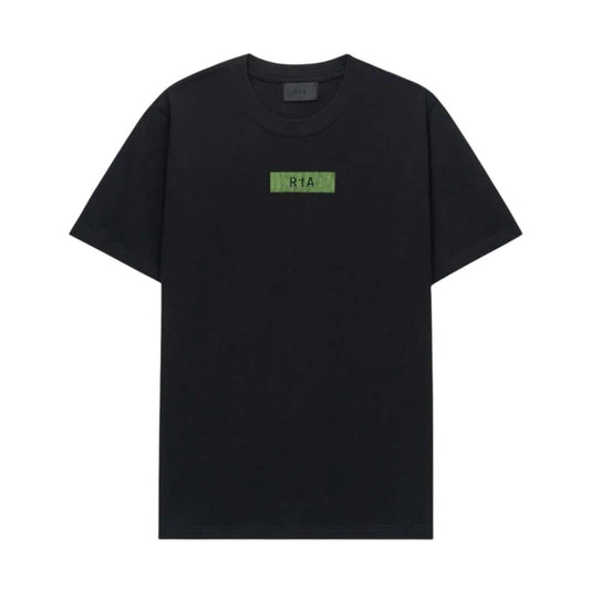 RtA Liam Black Green Binary Logo Tee