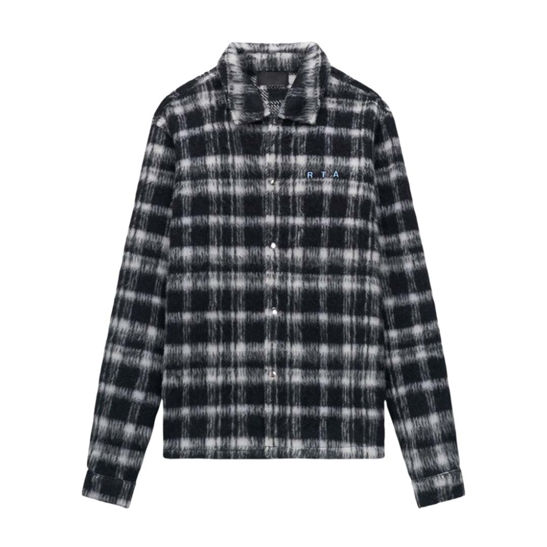 RtA Parlan Black Pixel Cross Shacket