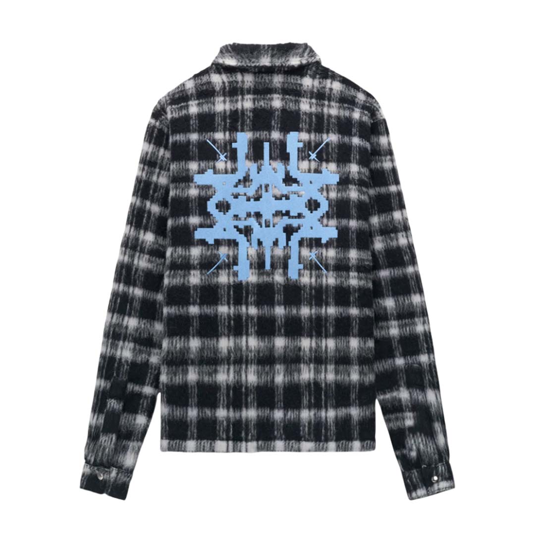 RtA Parlan Black Pixel Cross Shacket