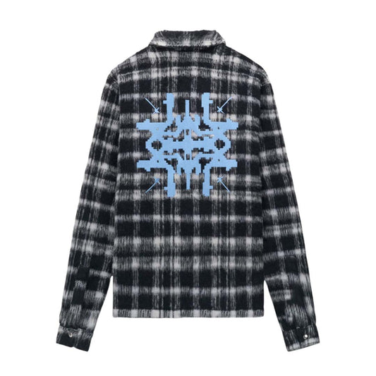 RtA Parlan Black Pixel Cross Shacket
