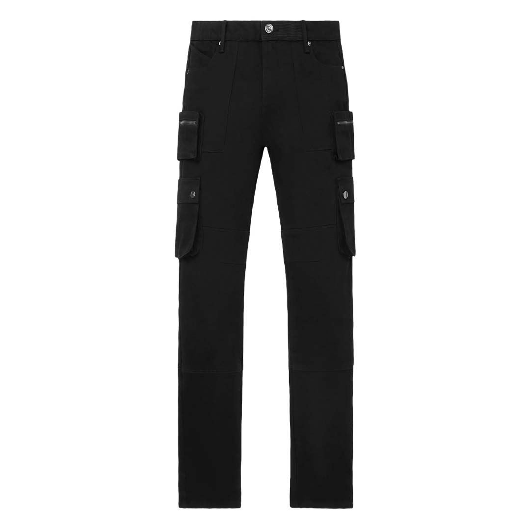 RtA Slate Cargo Skinny Jeans Black