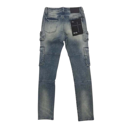 RtA Slate Muddy Sky Cargo Jeans