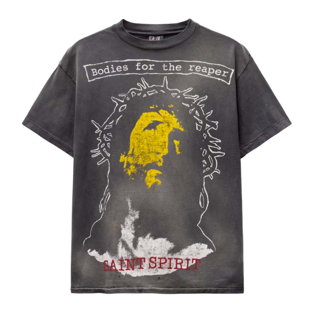 Saint Michael Bodies For The Reaper Tee Faded Black