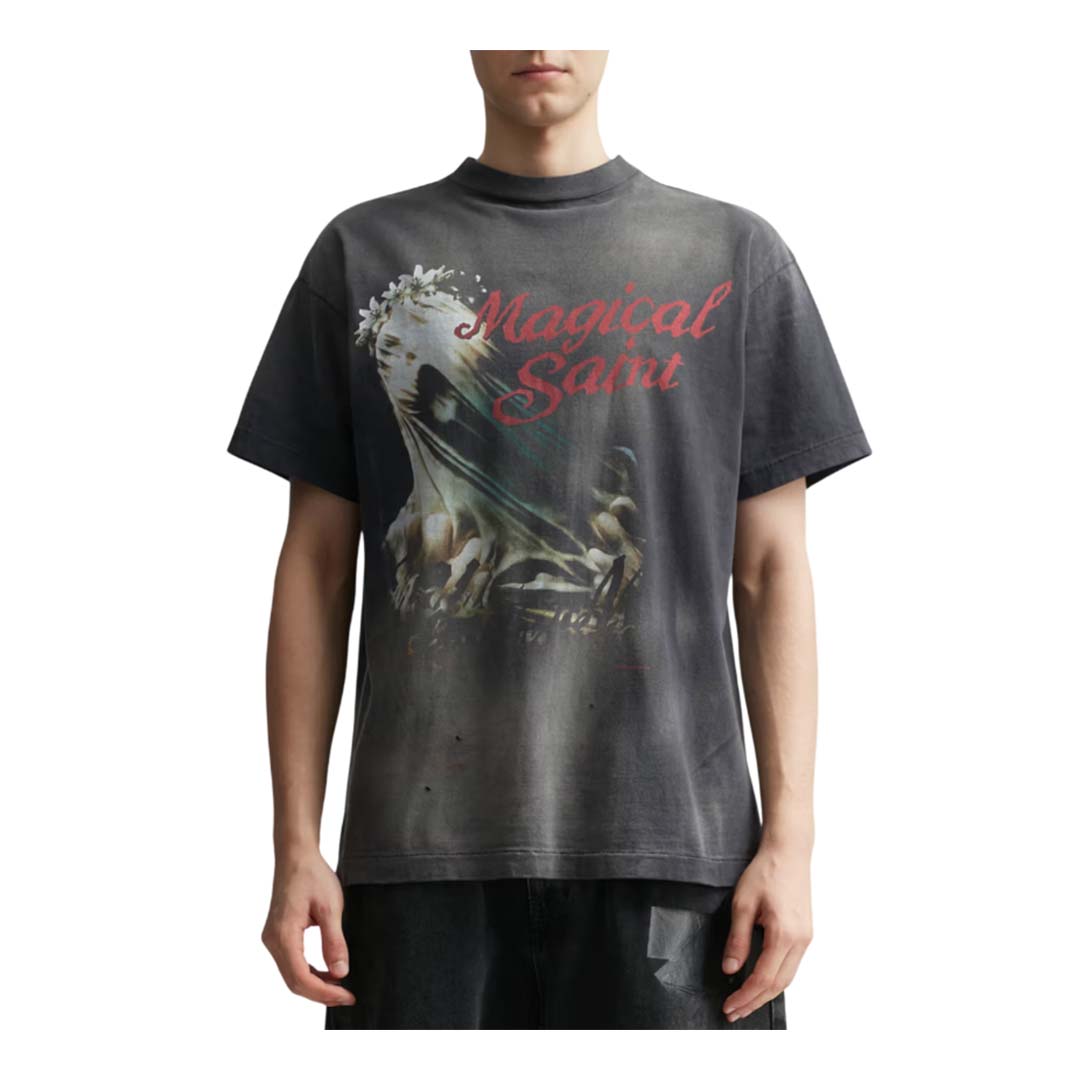 Saint Michael Magical Saint Tee Faded Black
