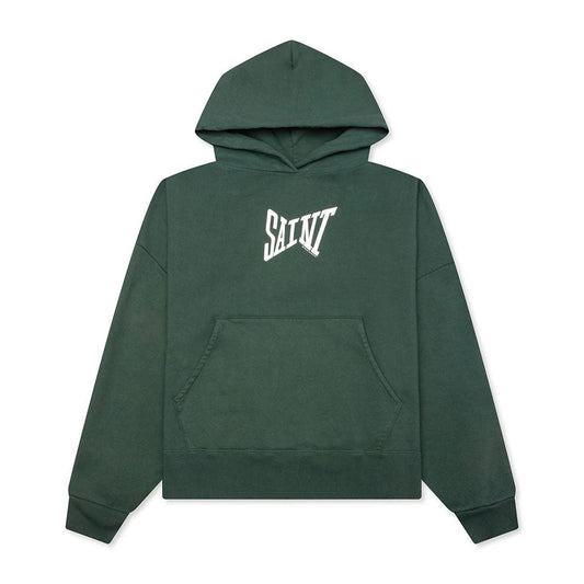 Saint Michael Ribon Saint Hoodie Green Olive
