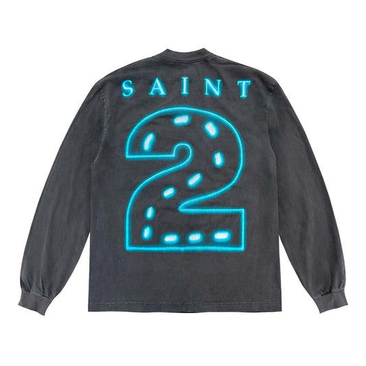 Saint Michael x NAV OMW2 Rexdale Grey Long Sleeve Tee