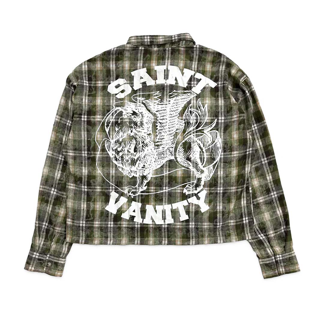 Saint Vanity Green Brown Flannel
