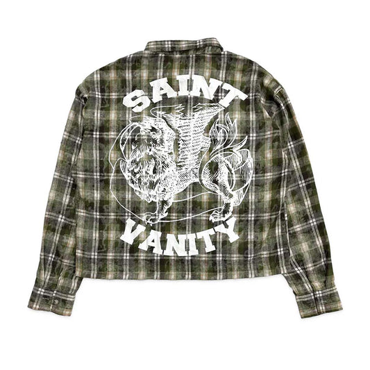 Saint Vanity Green Brown Flannel