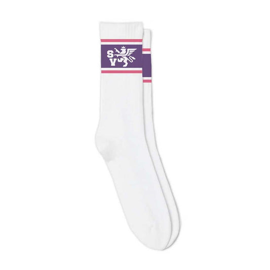 Saint Vanity Griffin Purple Socks