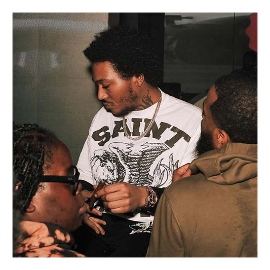 Saint Vanity Griffin Tee White Black