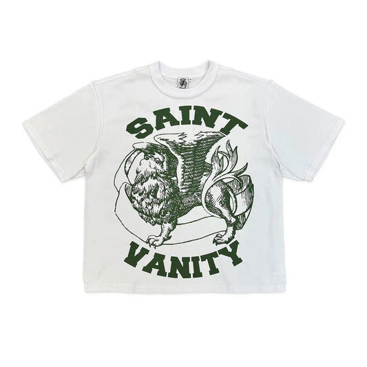 Saint Vanity Griffin Tee White Green