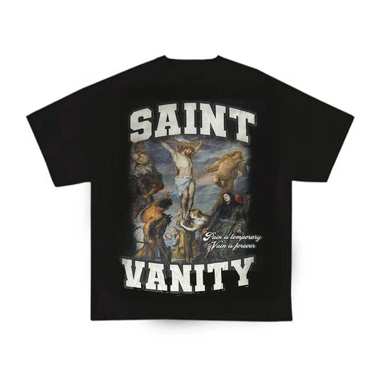 Saint Vanity Pain Is Temporary Tee Black