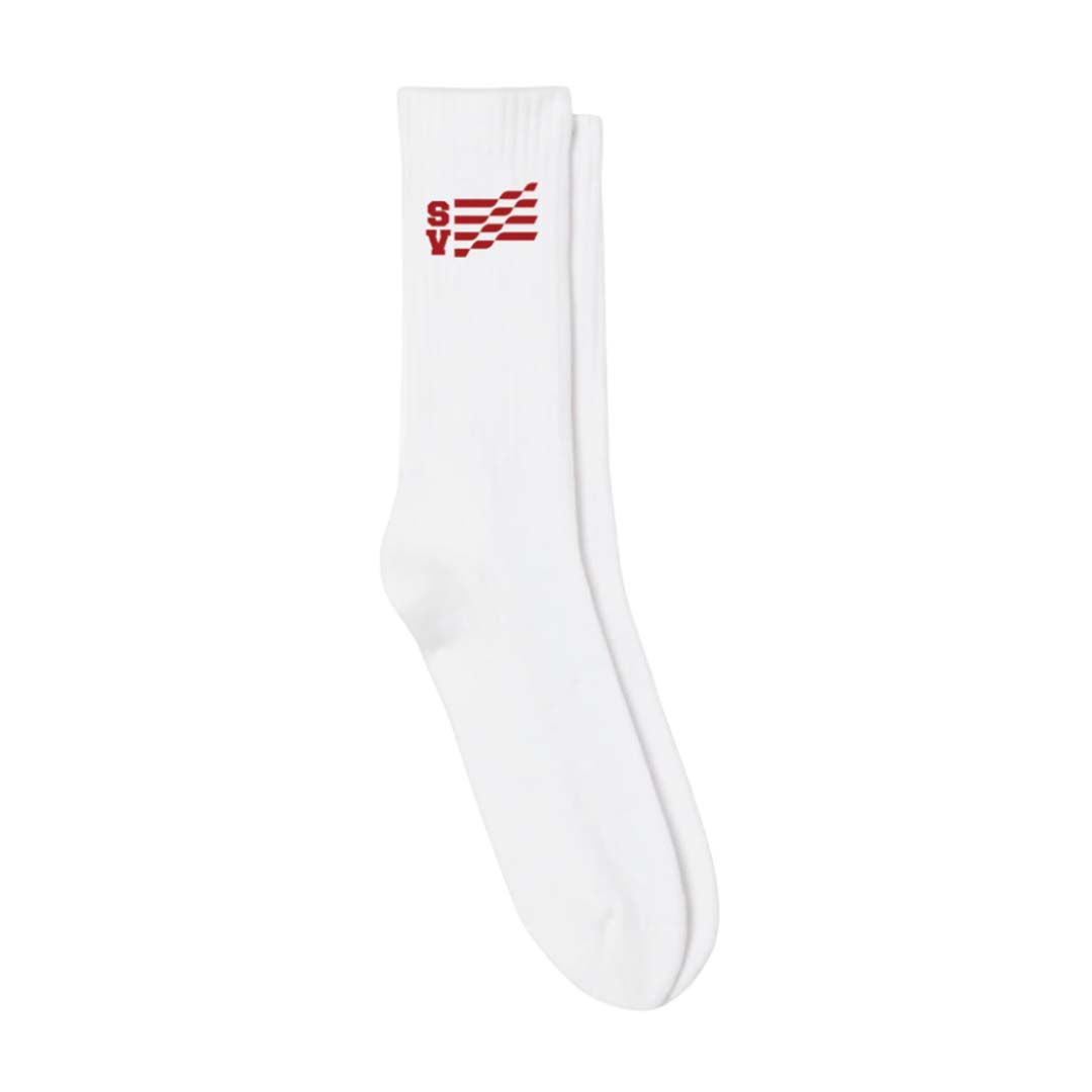 Saint Vanity Red Flag Socks