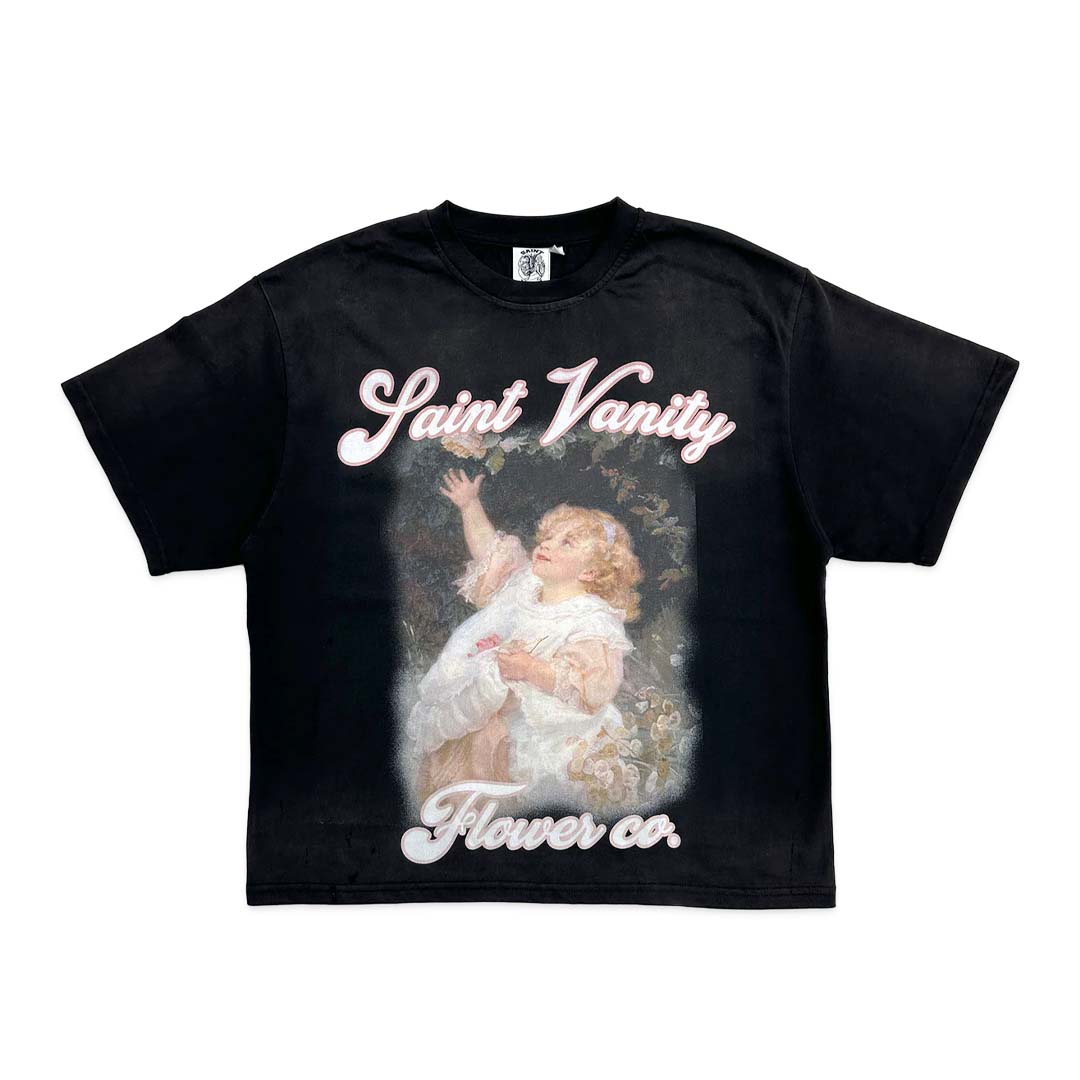 Saint Vanity SV Flower Girl Tee Black