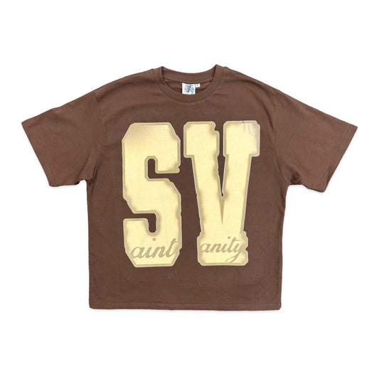 Saint Vanity SV Logo Tee Brown