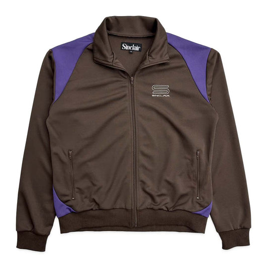 Sinclair Brown Purple Zip Up Track Jacket