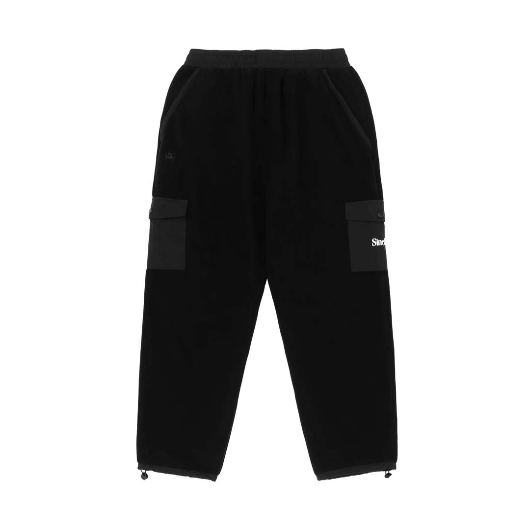 Sinclair Cargo Pocket Fleece Sweatpants Black