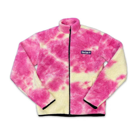 Sinclair Fleece Full Zip Cozy Pink Tie Dye