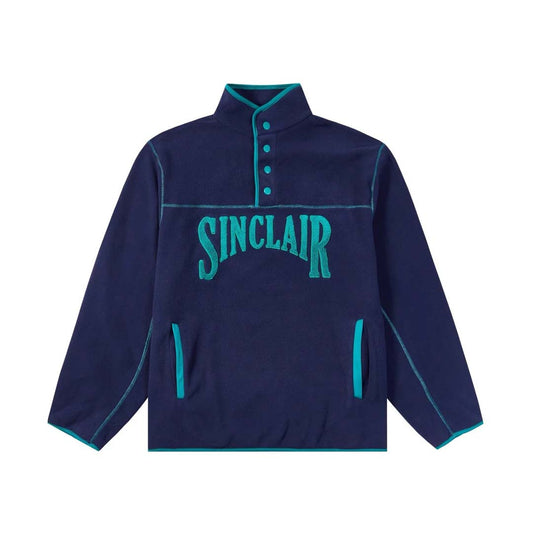Sinclair Polar Fleece Quarter Button Up Navy