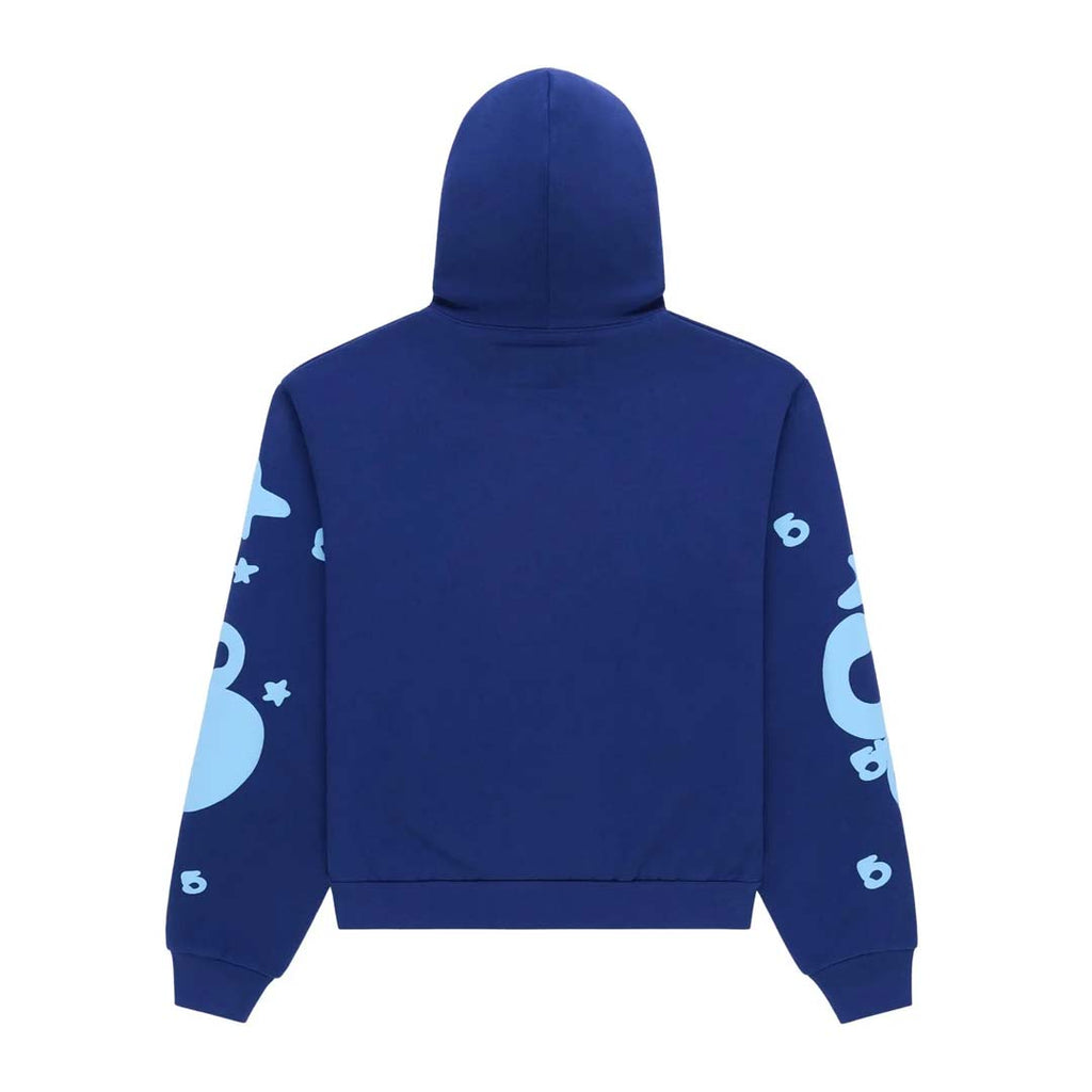 Sp5der Beluga Hoodie Navy / Light Blue