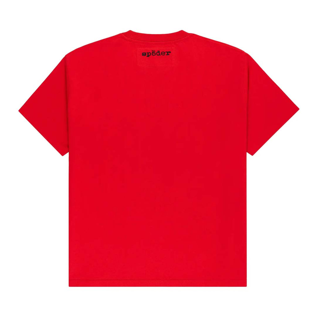 Sp5der Diffused Collegiate Tee Red