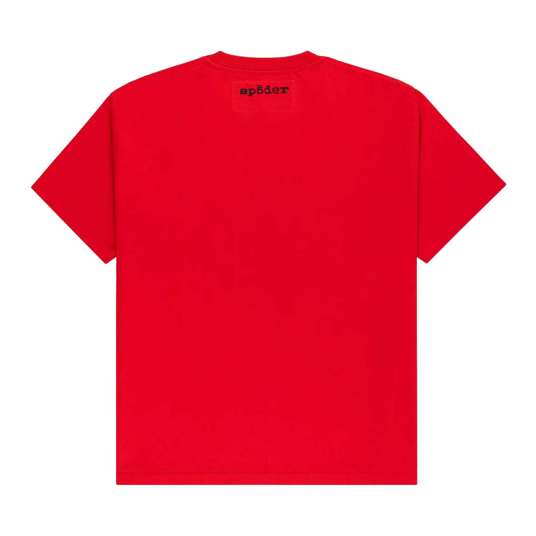 Sp5der Diffused Collegiate Tee Red