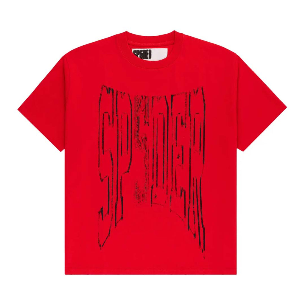 Sp5der Diffused Collegiate Tee Red