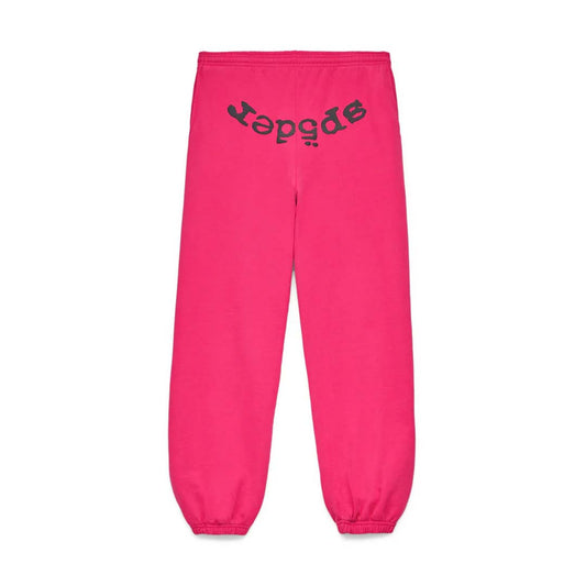 Sp5der Legacy Sweatpants Pink Black