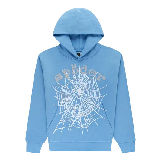Sp5der OG Web V2 Hoodie 'Dusty Blue'