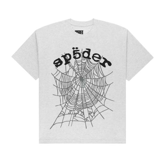Sp5der OG Web V2 Tee Heather Grey