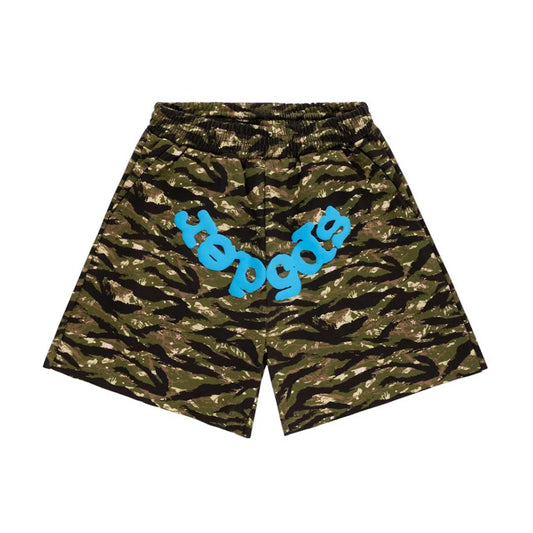 Sp5der OG Web V2 Tiger Camo Sweatshort