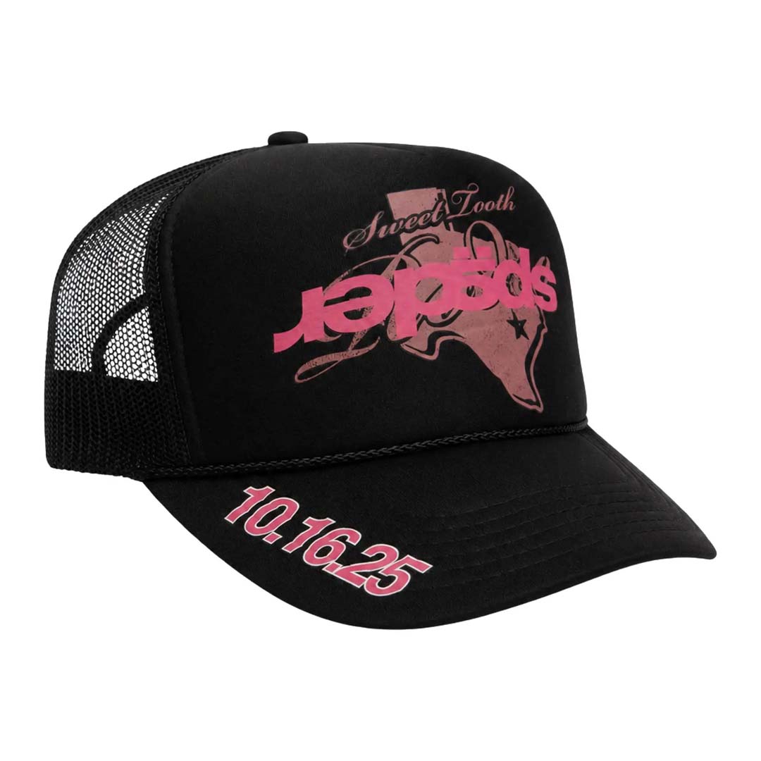 Sp5der Rodeo Texas Trucker Hat Black
