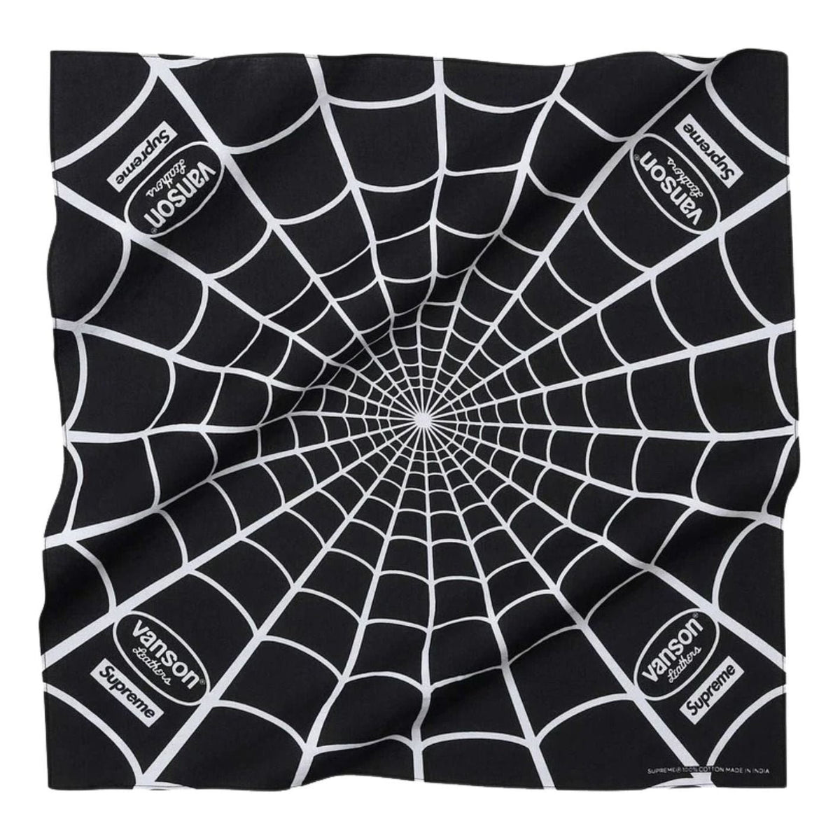 Supreme x Vanson Leathers SS26 Spider-Man Bandana 'Black' SUP-SS26-2010-BLK