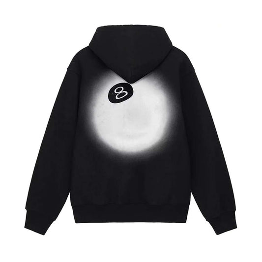 Stussy 8 Ball Fade Hoodie Black