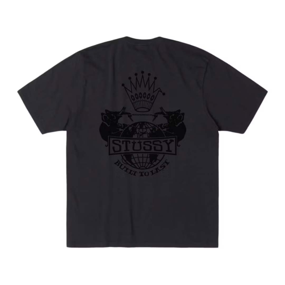 Stussy Built to Last Tee Faded Black