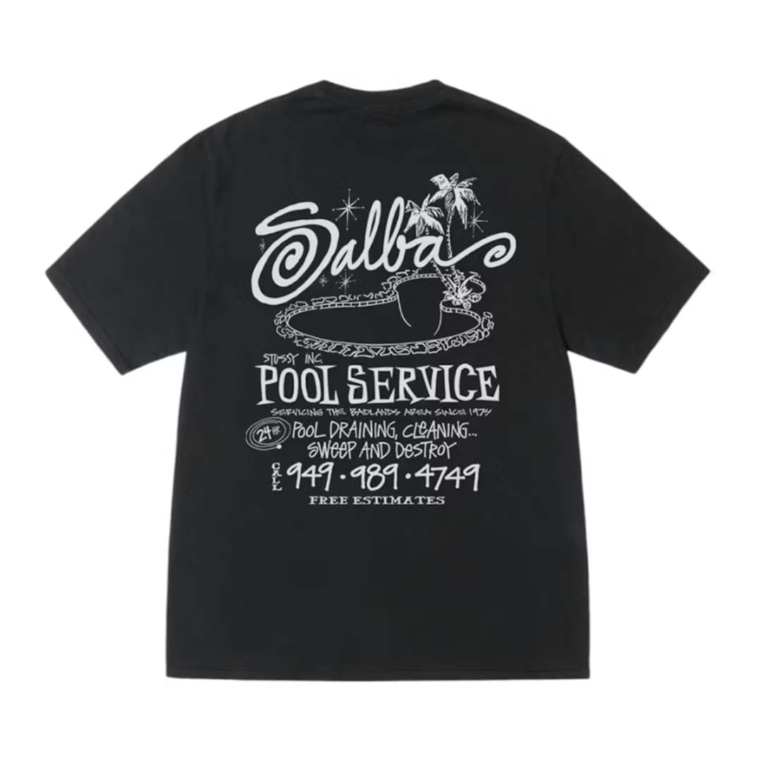 Stussy Pool Service Black Tee