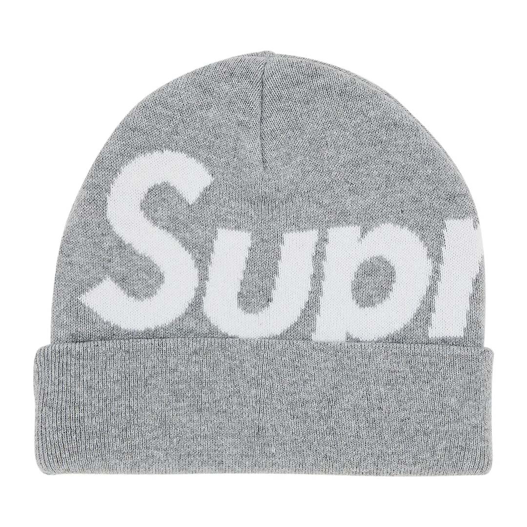 Supreme Big Logo Beanie 'Grey'
