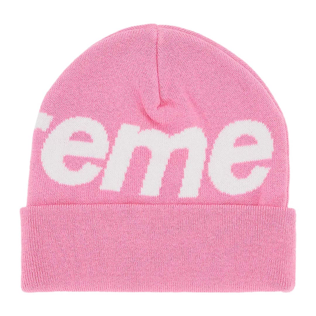 Supreme Big Logo Beanie 'Pink'
