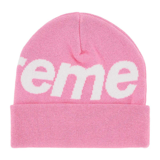 Supreme Big Logo Beanie 'Pink'