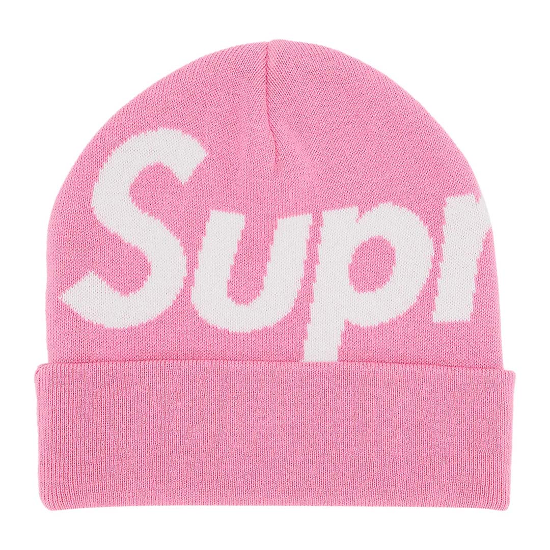 Supreme Big Logo Beanie 'Pink'