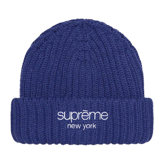 Supreme Chunky Ribbed Beanie 'Dark Royal'