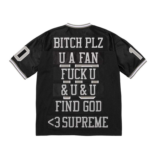 Supreme Find God Football Jersey Black Grey