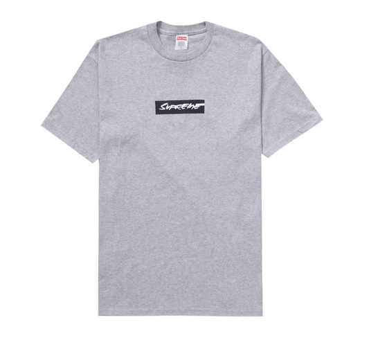 Supreme Futura Box Logo Tee Heather Grey