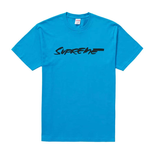 Supreme Futura Logo Tee Bright Blue