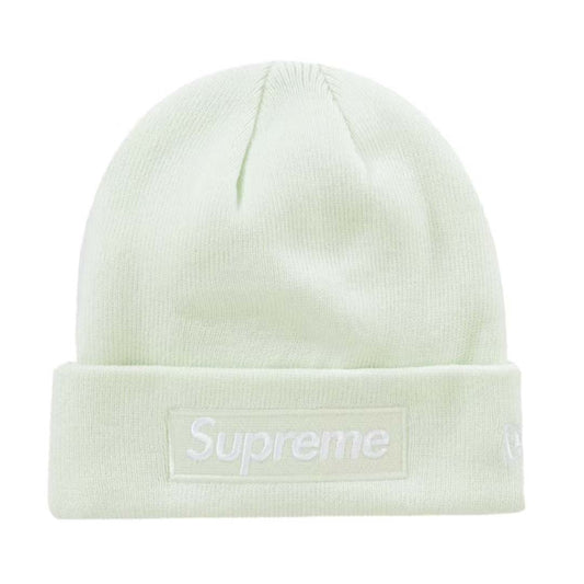 Supreme New Era Box Logo Beanie Light Green