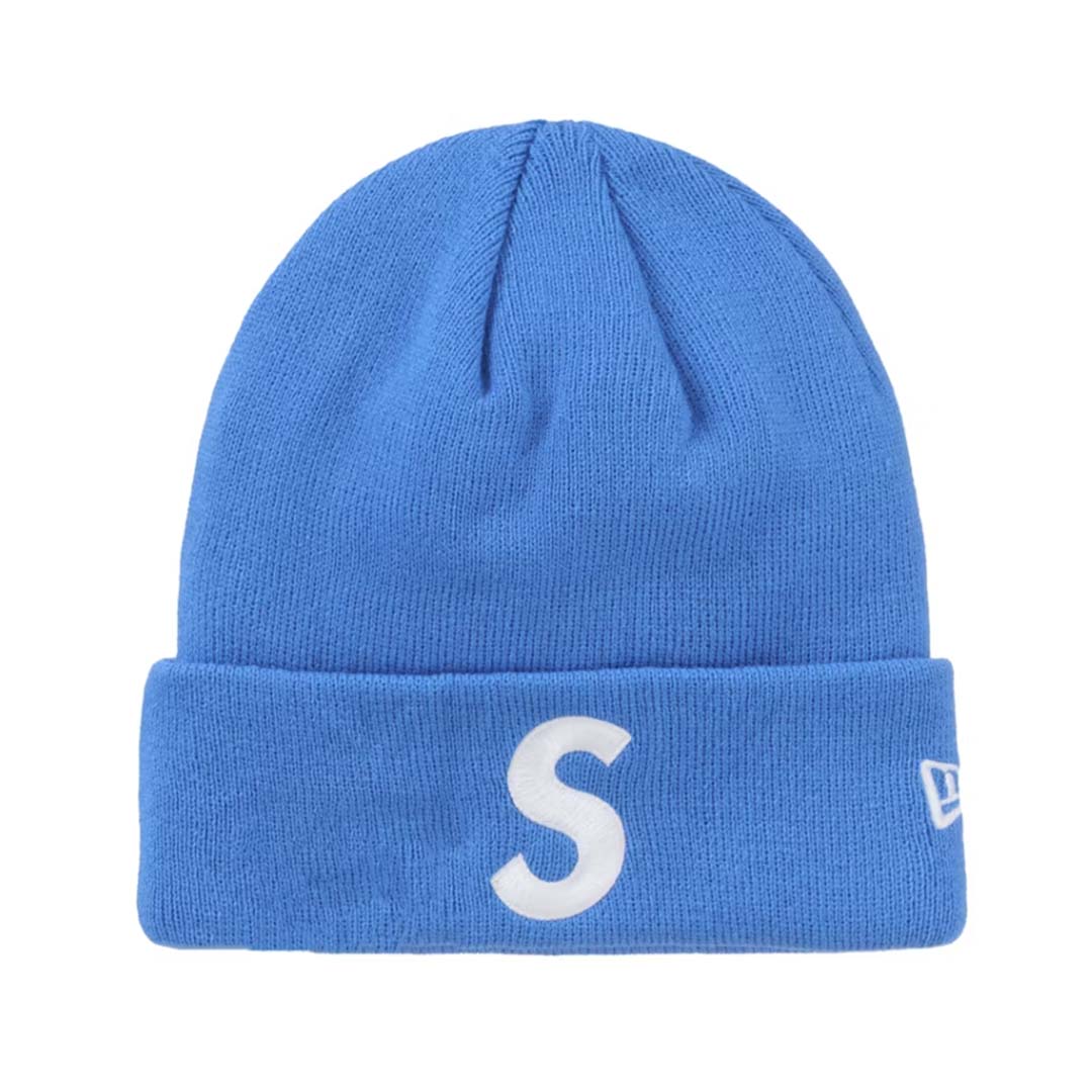 Supreme New Era S Logo Beanie Blue