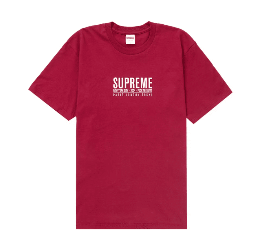 Supreme Paris Tee Cardinal
