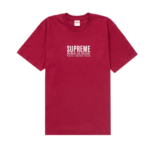 Supreme Paris Tee Cardinal