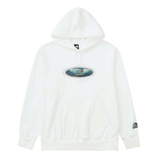 Supreme TNF Mountains Sweatshirt 'White'
